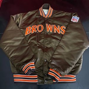 Vintage 80s 90s CLEVELAND BROWNS Starter Jacket